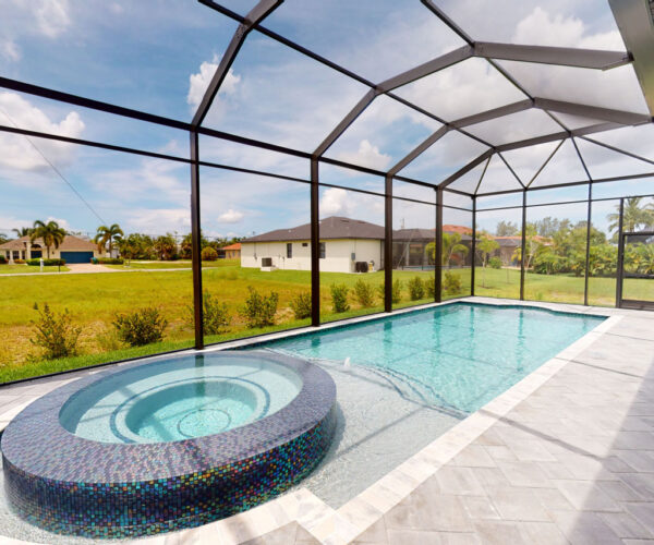 Pool: Cordoba Interior House Model In Cape Coral, FL | Pascal Construction Inc.