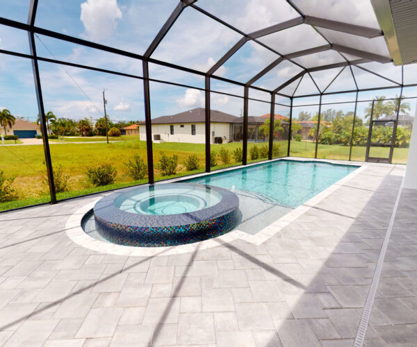 Pool: Cordoba Interior House Model In Cape Coral, FL | Pascal Construction Inc.