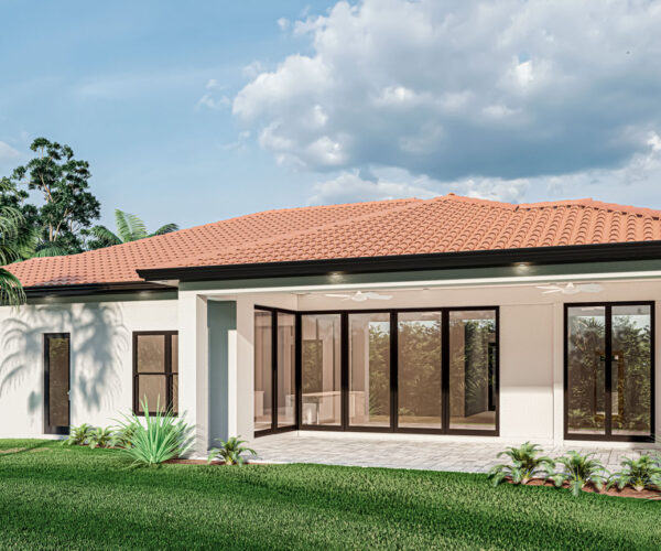 Cordoba Exterior House Model In Cape Coral, FL | Pascal Construction Inc.