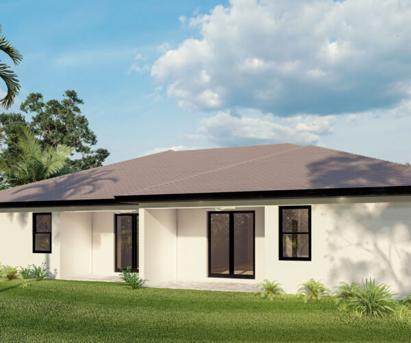 Denia Exterior House Model: Home Building In Cape Coral, FL | Pascal Construction Inc.