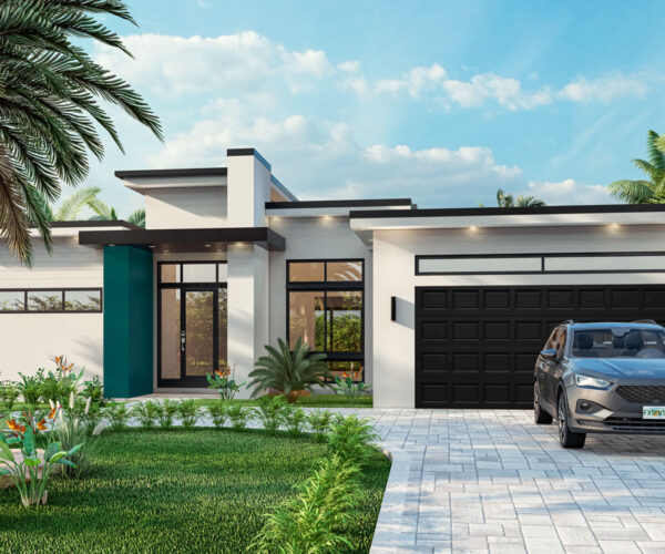 Kai House Model with Parking: Construction Services In Cape Coral, FL | Pascal Construction Inc.